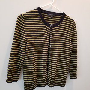 Banana republic striped wool cropped Cardigan XS